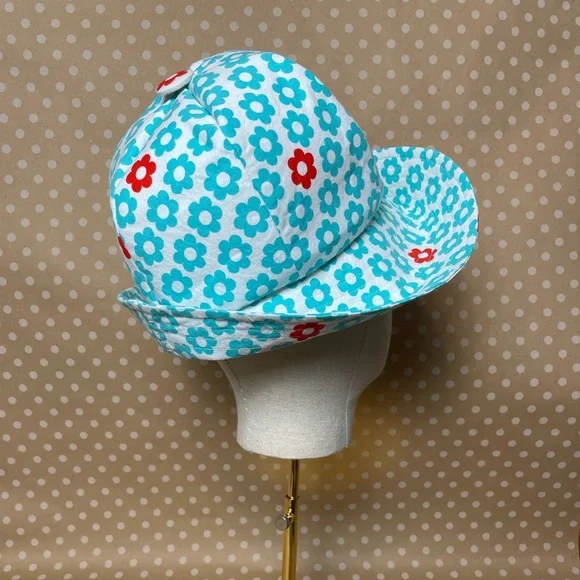 Handmade Cotton 60’s Style Bucket Hat - Picture 3 of 4